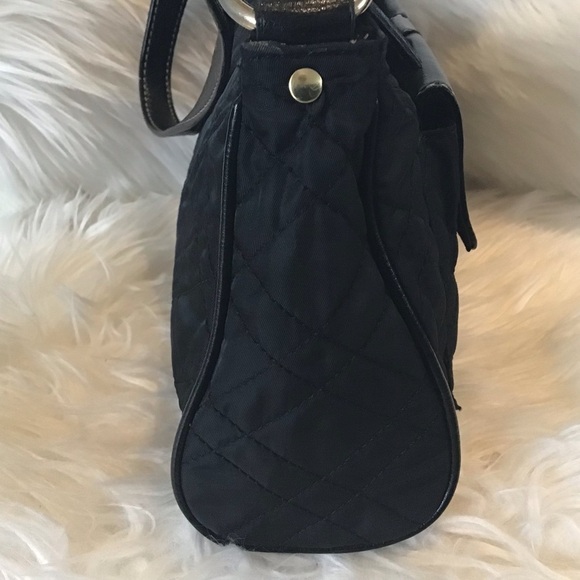 Vintage Villager A Liz Claiborne Company black quilted banquette bag - Picture 4 of 11